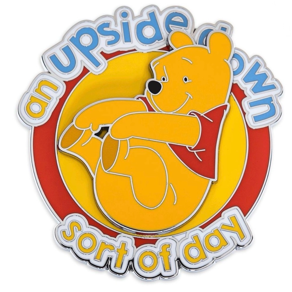 Disney Pin Winnie the Pooh An Upside Down Sort of Day Spinner Pin
